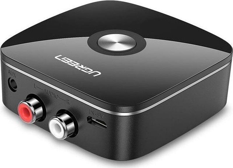 Ugreen - Mobiele Bluetooth 5.0 Audio Ontvanger - Zwart - Ingebouwde Accu