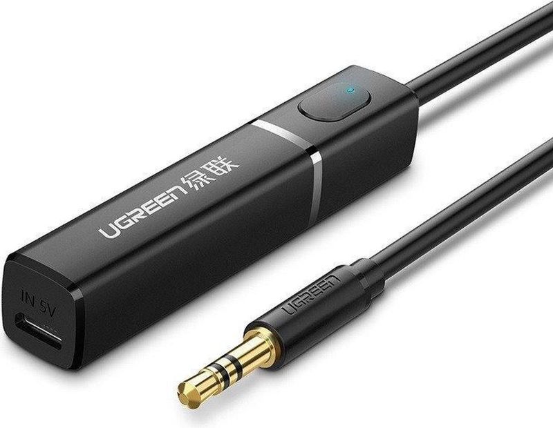 UGREEN Bluetooth 5.0 Zender - aptX - Zwart - 10 Meter Bereik
