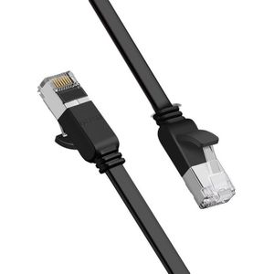 Ugreen - platte - kabel Ethernet patchkabel RJ45 Cat - 6 - UTP - 1000 - Mbps - 1 - m - zwart - (NW101 - 50184)