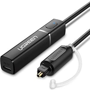 UGREEN Bluetooth 5.0 Sender mit optischem / Toslink-Anschluss, aptX (schwarz)