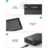 UGREEN Harde Schijf Behuizing - 3.5 inch - USB 3.0
