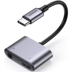 UGREEN 2-in-1 USB-C naar USB-C / 3.5 mm Jack Audio en Adapter met DAC