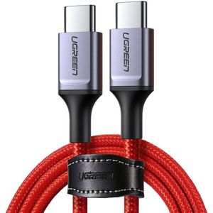 Geflochtenes Kabel usb-c - usb-c 2.0 3A rot