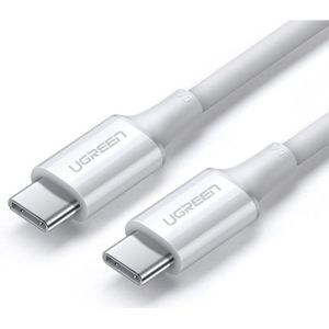 UGREEN USB-C naar USB-C Kabel Voor Opladen en Data 100 Watt 1m Wit