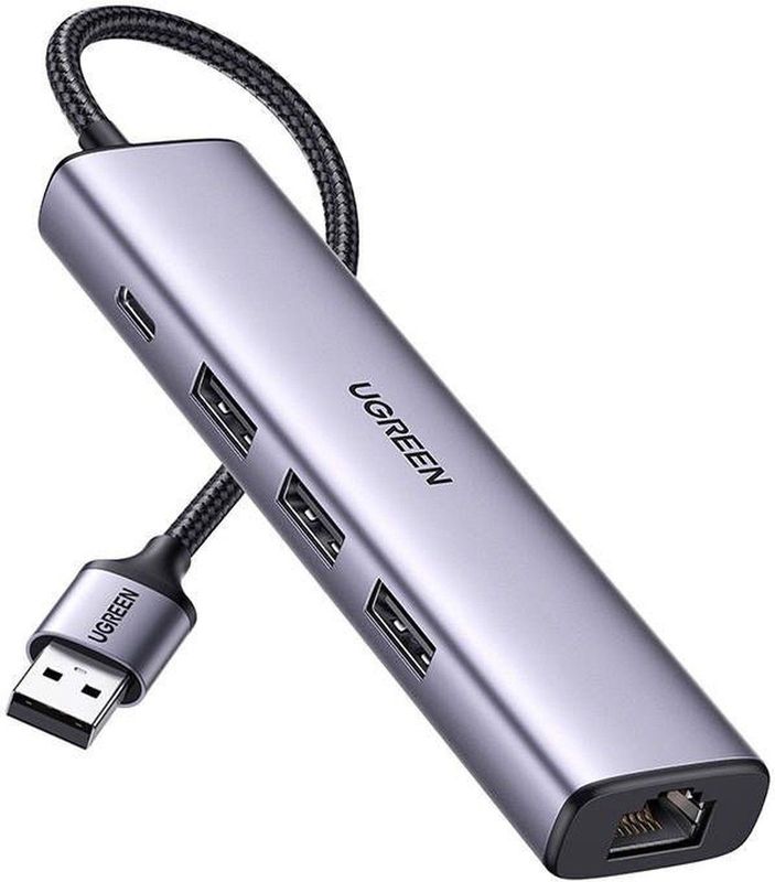 UGREEN 5-in-1 USB HUB met USB-A / USB-C / Ethernet voor Laptop/Macbook