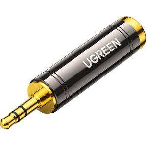 UGREEN adapter / adapter from 3.5 mm jack to 6.5 / 6.35 mm mini jack (grijs)