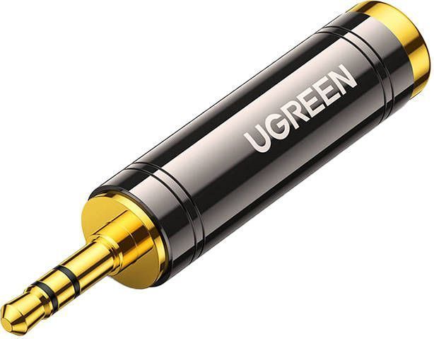 Ugreen 3.5 mm Klinke – 6.3 mm Mini Jack Adapter, Audio-adapters, Grijs
