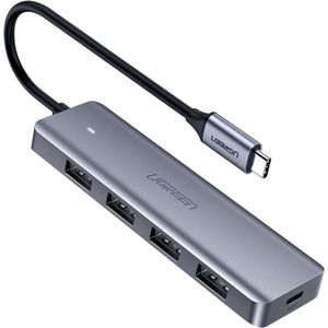 UGREEN 4-in-1 USB C Hub USB-Hubs - USB 3.2 - 4 - silber