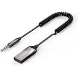 USB 2.0 naar 3.5mm jack bluetooth adapter - BT 5.0 - Ingebouwde microfoon