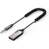 USB 2.0 naar 3.5mm jack bluetooth adapter - BT 5.0 - Ingebouwde microfoon