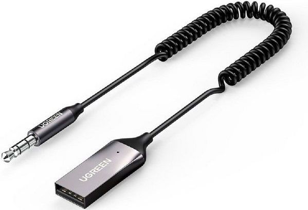 USB 2.0 naar 3.5mm jack bluetooth adapter - BT 5.0 - Ingebouwde microfoon