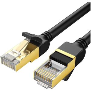 Ugreen - Kabelnetzwerk-Patchkabel lan RJ45 Cat 7 stp 10 Gbit/s 2 m schwarz