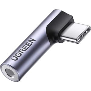 Ugreen - USB C naar 3.5mm Audio Jack Adapter - Zwart - Geschikt voor Koptelefoons