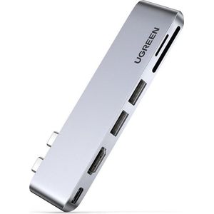 Ugreen - CM380 - Docking Station - Grijs - USB-C - 6 Havens