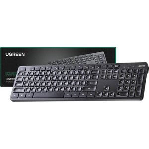 UGREEN toetsenbord draadloos toetsenbord Membranowa KU004 2.4G (zwart)