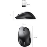 Ugreen - MU101 - Draadloze Ergonomische Computermuis - Zwart - Comfortabel Ontwerp