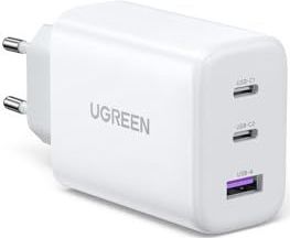 UGREEN - USB C Oplader - Wit - 65W - 3-poorts