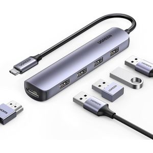 UGREEN - 9 in 1 USB C Dockingstation - Zwart - Aluminium
