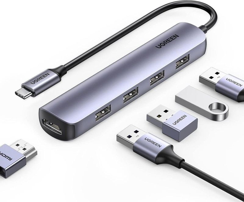 UGREEN - 9 in 1 USB C Dockingstation - Zwart - Aluminium