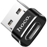 HOCO UA6 - Converter Adapter - USB naar USB-C - Opladen en Data - Zwart