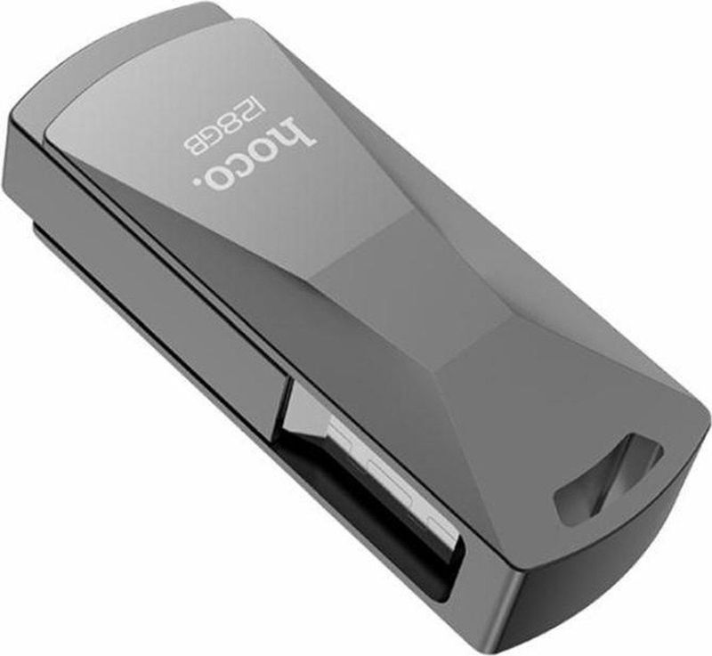 Hoco Wisdom UD5 USB 3.0 Stick 128GB Metaalachtig Grijs