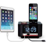 Homtime - B11Pro - Alarm Clock - Bluetooth Speaker - Zwart - Plastic