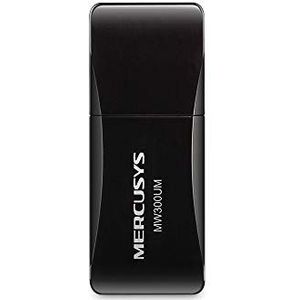 Mercusys - MW300UM - Netwerkadapter - Zwart - Ingebouwde USB