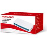 Mercusys - MS108 - Netwerkschakelaar - Wit - 8 Poorten - 10/100 Mbps