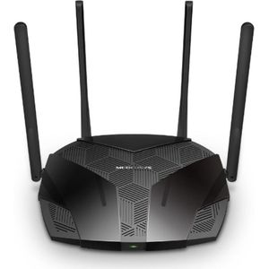 Mercusys - MR80X Router - Zwart - Dual Band - Wifi 6 - 3000 Mbit/s