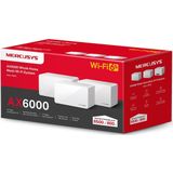 Mercusys - AX6000 - Whole Home Mesh WiFi 6 Systeem - Router - Wit