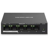 Mercusys - MS105GP - Netwerkschakelaar - Zwart - 5 Poorten - PoE+ Ondersteuning