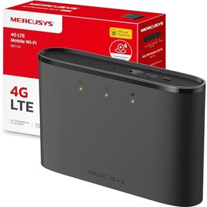 Mercusys - Mt110 - Mobiele Netwerkrouter - Zwart - Batterij - 2200 mAh
