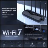 Mercusys - MR47BE - Router - Zwart - 9300 Mbit/s - Wi-Fi 7