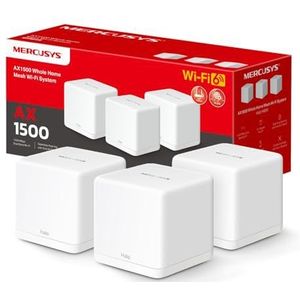 TP-Link Mercusys Halo H1500X(3-pack) AX1500 Mesh-System Wi-Fi 6