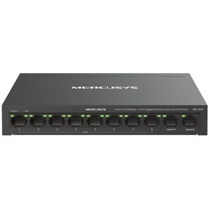 Mercusys - MS110CP - Netwerkschakelaar - Zwart - 10 Havens - Power over Ethernet