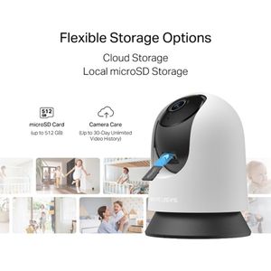 Mercusys - MC200 - Beveiligingscamera - 1080p HD - Pan/Tilt