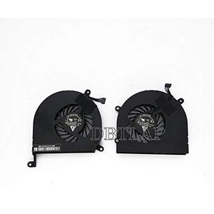 DBTLAP 2PCS laptop cooling Koelventilator Koelventilator voor Apple MacBook Pro 15"" A1286 notebook CPU + GPU Koelventilator Left and Right Koelventilator Vantilator 2008-2011