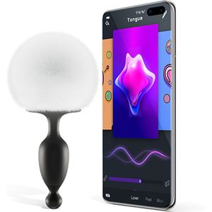 Magic Motion - Bunny App Bestuurbare Vibrerende Bunny Tail Anale Plug