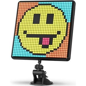 Divoom Pixoo-Max Digitale multifunctionele fotolijst, 32 x 32 cm, programmeerbare led-display, Pixel Art fotolijst voor speelkamer, raam, bluetooth, zwart