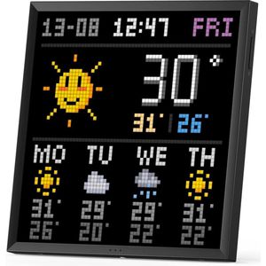 Divoom Pixoo64black (10.30", 64 x 64 pixels), Digitaal fotolijstje, Zwart