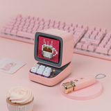 Divoom DitooMic - karaoke set - bluetooth speaker en microfoon - pixel art display - social media notificaties (roze)