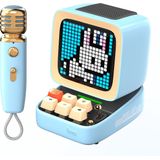 DIVOOM Ditoomic Karaoke Set - Blauw - Bluetooth - Innovatief Ontwerp