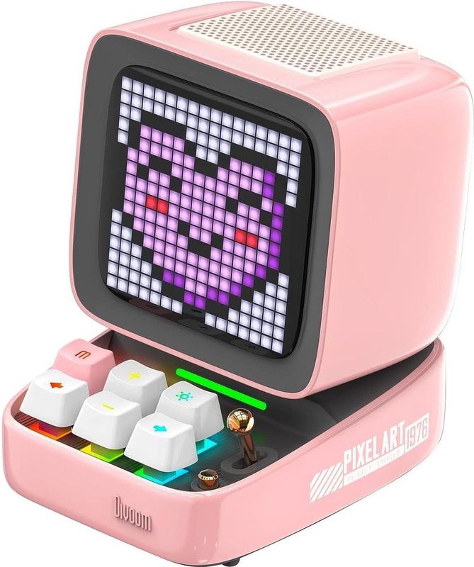 Divoom - Ditoo Pro - Draadloze Portable Speaker - Pixelart - Roze