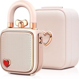 Divoom LoveLockpink (5 h, Oplaadbare batterij), Bluetooth luidspreker, Roze