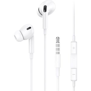 USAMS - Bedrade In-Ear Oordopjes - Wit - 3.5mm AUX Aansluiting - 1.2m Kabel