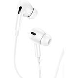 USAMS - Bedrade In-Ear Oordopjes - Wit - Lightning Aansluiting - 1.2m Kabel