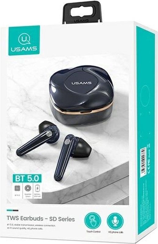 Usams - Bhusd02 - Draadloze Oordopjes - Zwart - Bluetooth 5.0