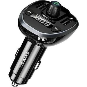 Usams - FM-zender - Auto-adapter - Zwart - Materiaal: PC