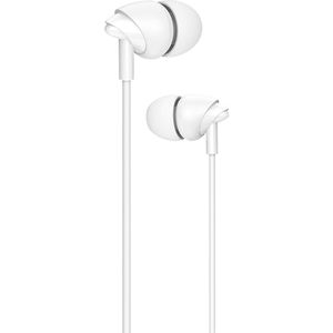 USAMS Bedrade In-Ear Oordopjes 1.2m - Wit