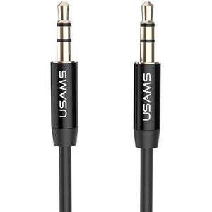 USAMS AUX Cable 1m AUX (3.5mm Male) - Zwart